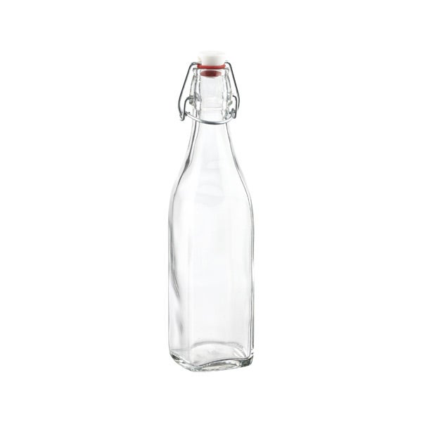 Bormioli Rocco Square Hermetic Glass Bottles