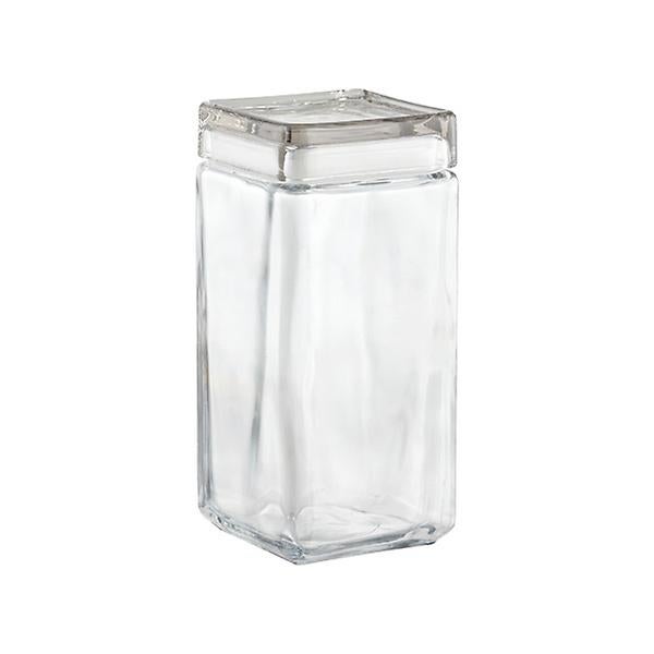 64 oz. Anchor Hocking Stackable Square Glass Canisters