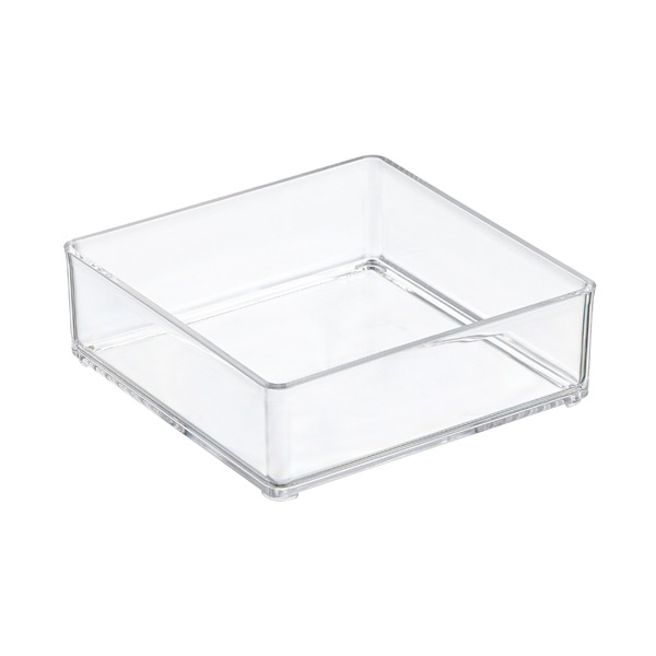 The Container Store Luxe Acrylic Stacking Drawer Organizer Clear