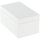 Medium Lacquered Rectangular Box White