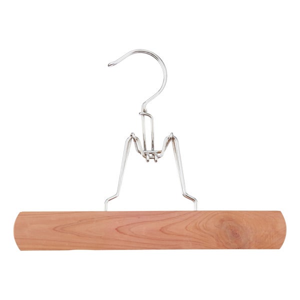 Cedar Trouser Clamp Skirt Hanger The Container Cedar Trouser Clamp Skirt Hanger, Suit Hanger With Trouser Clamp