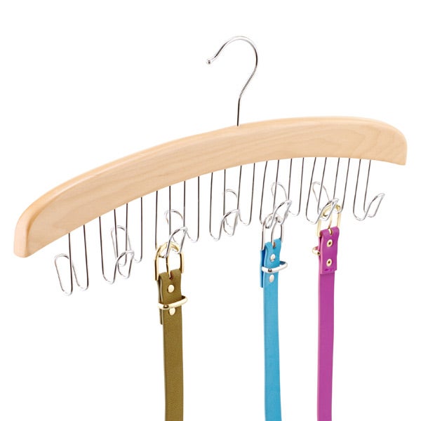 Ties Scarfs Necklaces Shopline Belt Hanger with 12 Hooks Great Organizational Tool Closet Accessories Organizer for Belts