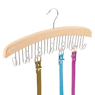 The Container Store Wooden Hangers with Stainless Steel Hardware