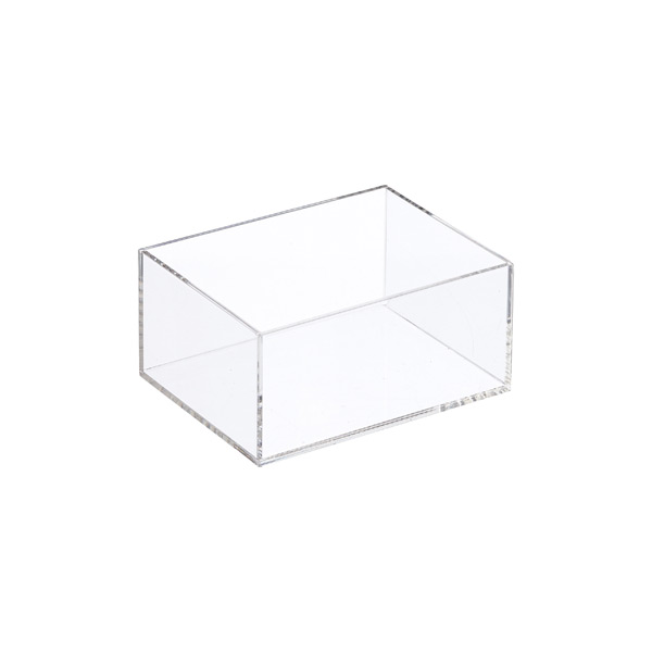 STORi Bliss 10 x 6 Open Compartment Clear Plastic Organizer , Rectangular  Makeup & Vanity Container & Pantry Storage Bin with Pass-Through Handles 