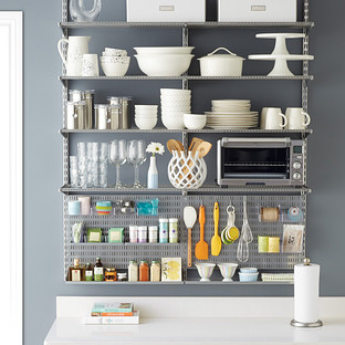 Melamine Shelving - White Melamine Shelves | The Container Store - Platinum elfa utility Kitchen Shelving