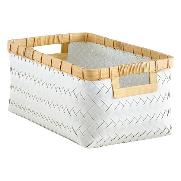 Hampton Woven Storage Bins with Handles The Container Store