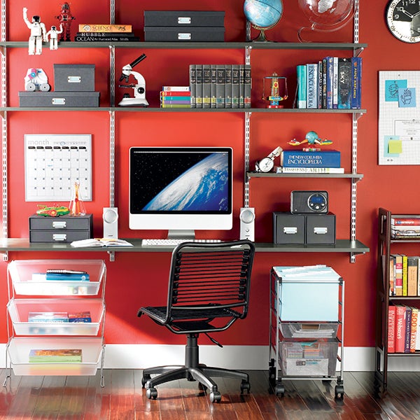Driftwood & Platinum Student Desk