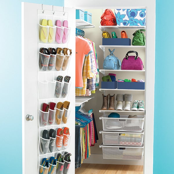 White elfa WalkIn Teen Closet The Container Store