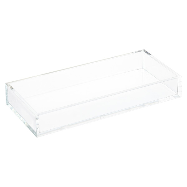 Large Acrylic Tray Clear, 14 x 6-1/4 x 2 H | The Container Store