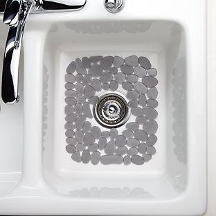 Interdesign 59060 Contour Sink Saver Mat, Clear, 16 x 14