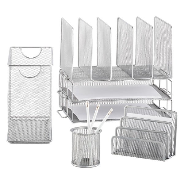 Silver Mesh Desktop File The Container Silver Mesh Desktop File
