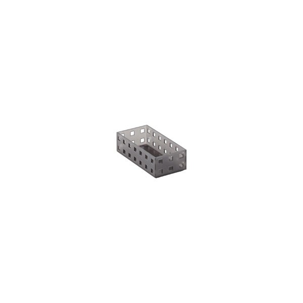 like-it Bricks 5-1/2" Narrow Shallow Bin Smoke