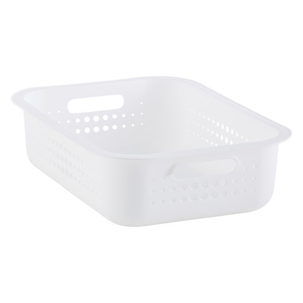 White Nordic Storage Baskets with Handles The Container Store