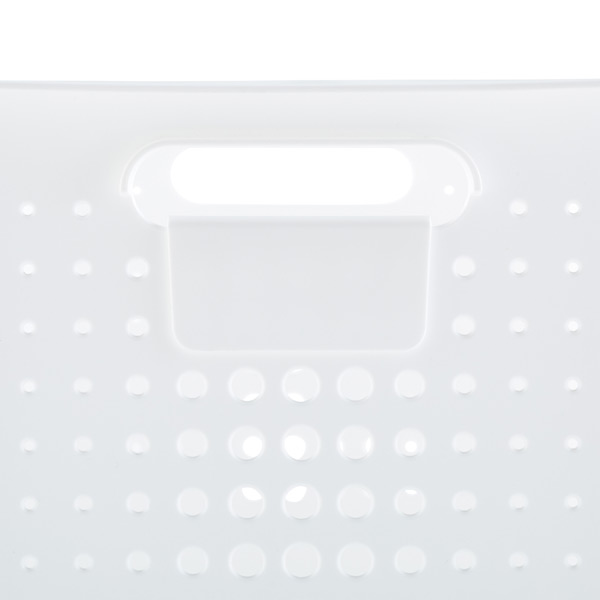 White Nordic Storage Baskets With Handles | The Container Store