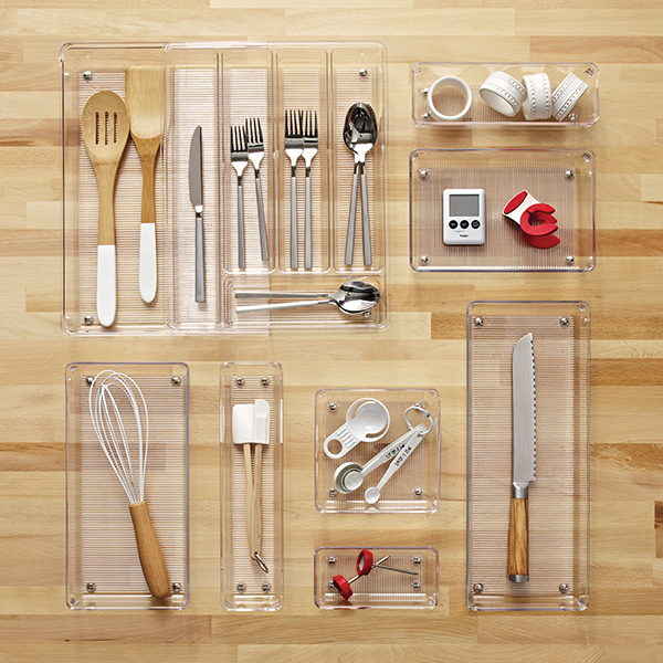 iDesign Linus Expandable Cutlery Organizer