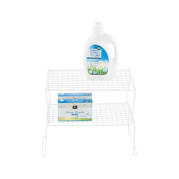 White Grid Stacking Shelves