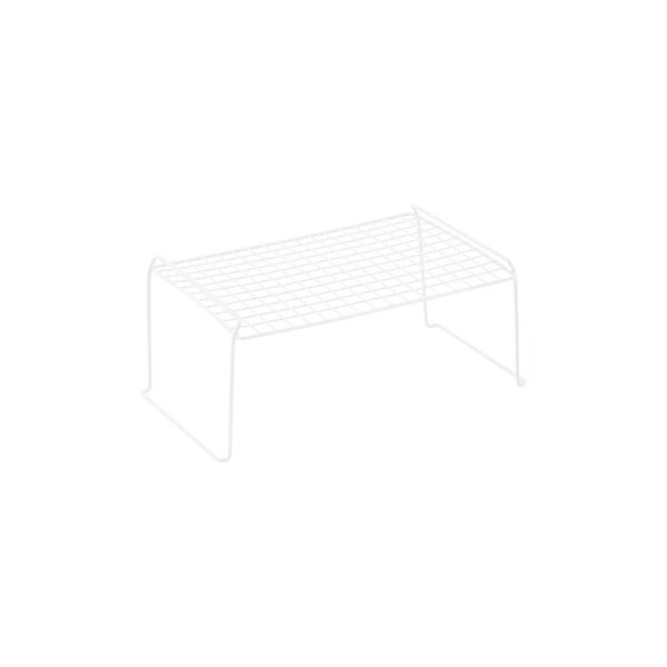White Medium Grid Stackable Shelf