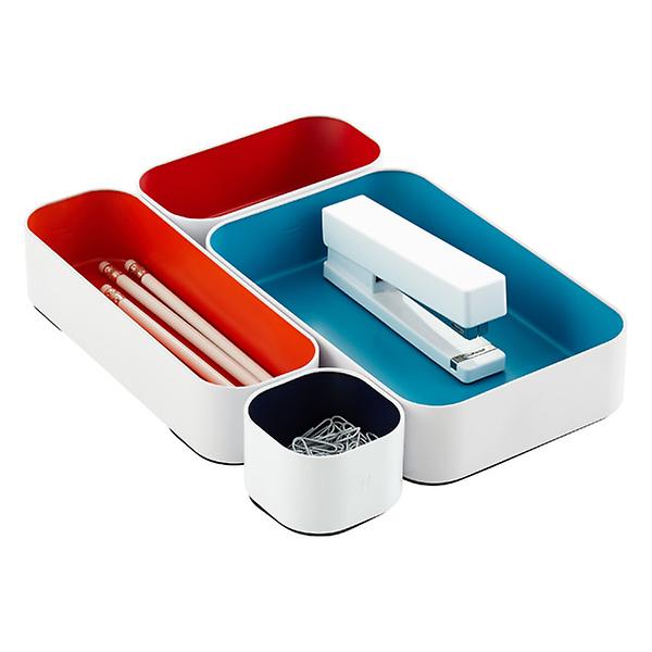 Three by Three Metal Drawer Organizers Set of 4 | The Container Store