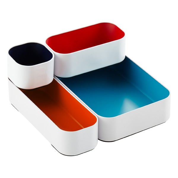 Three by Three Metal Drawer Organizers Set of 4 The Container Store