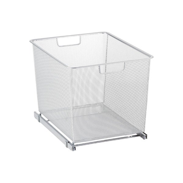Elfa Narrow 3-Runner Cabinet-Sized Easy Glider Platinum