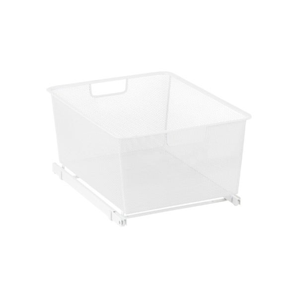 Elfa Narrow 2-Runner Cabinet-Sized Mesh Easy Glider White