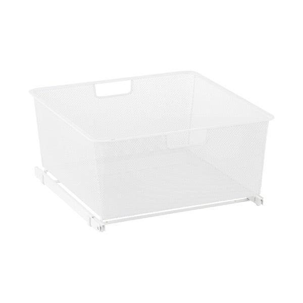 Elfa Medium 2-Runner Cabinet-Sized Mesh Easy Glider White