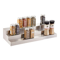 3-Tier Stainless Steel Expanding Spice Shelf