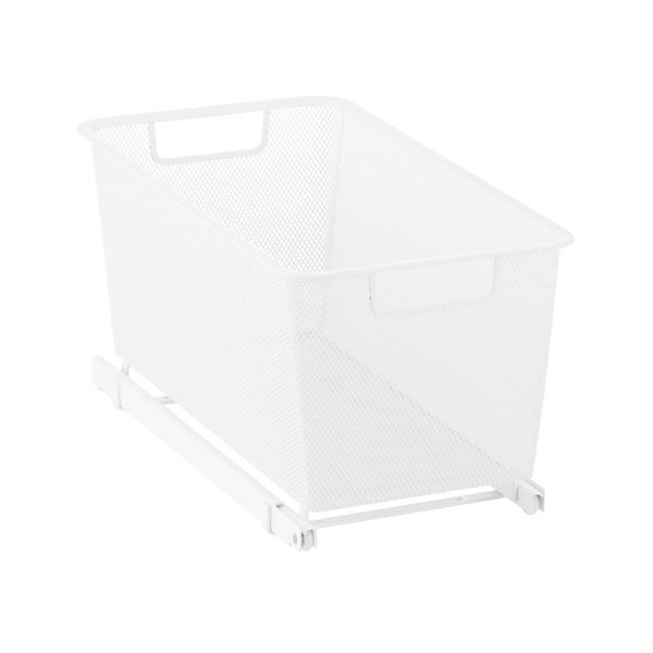 Elfa X-Narrow 2-Runner Cabinet-Sized Mesh Easy Glider White