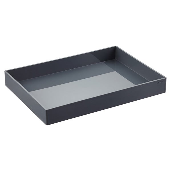 Poppin Large Accessory Tray Dark Grey