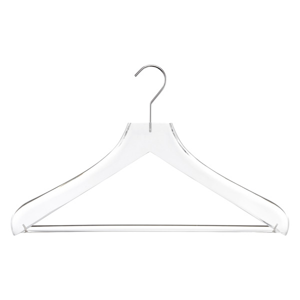 The Container Store Superior Coat Hanger with Bar Acrylic