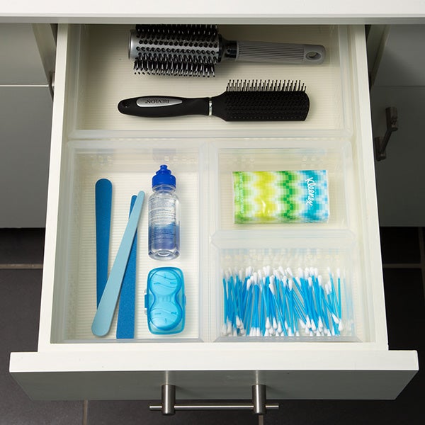 Clear Stackable Organizer Trays