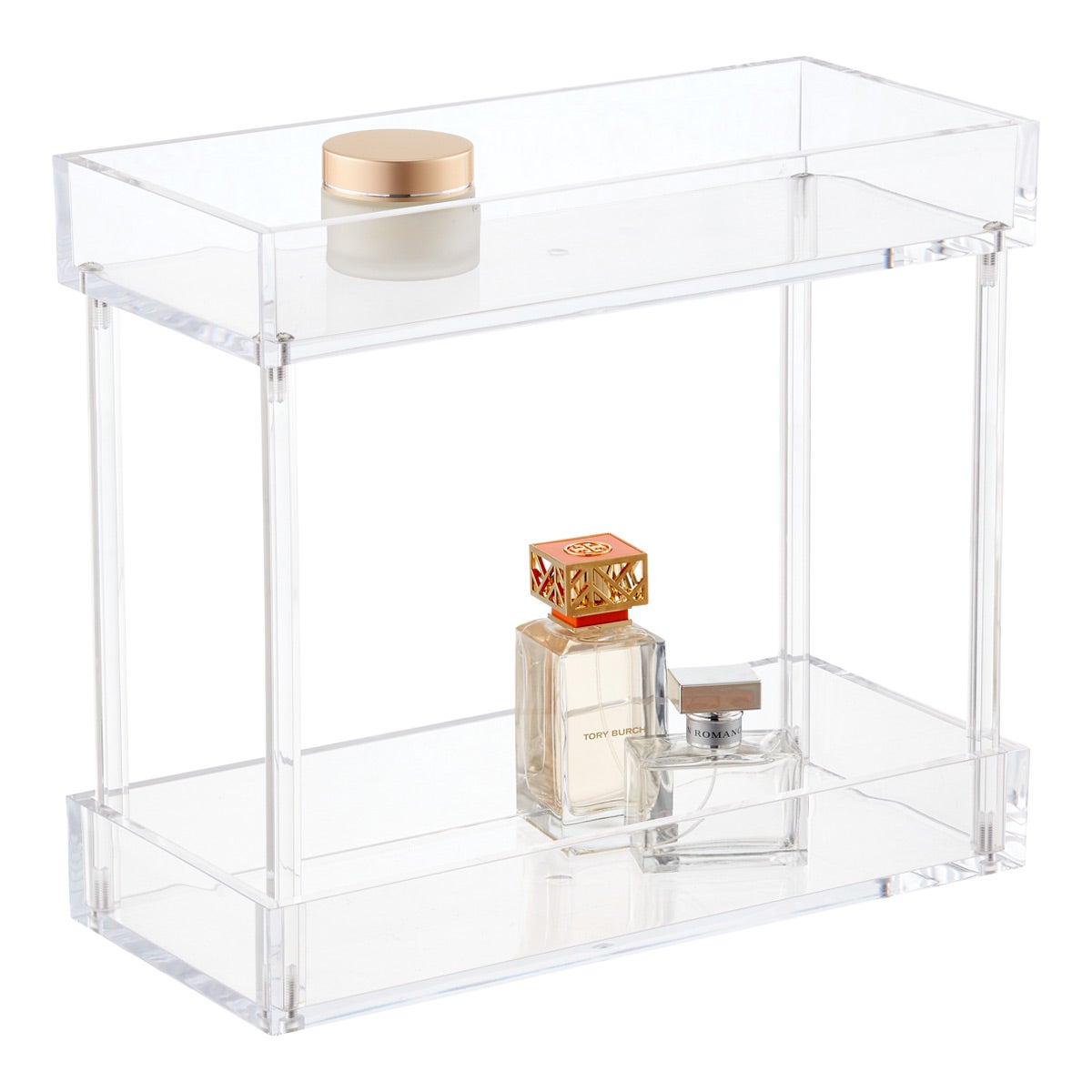2Tier Acrylic Tower  The Container Store
