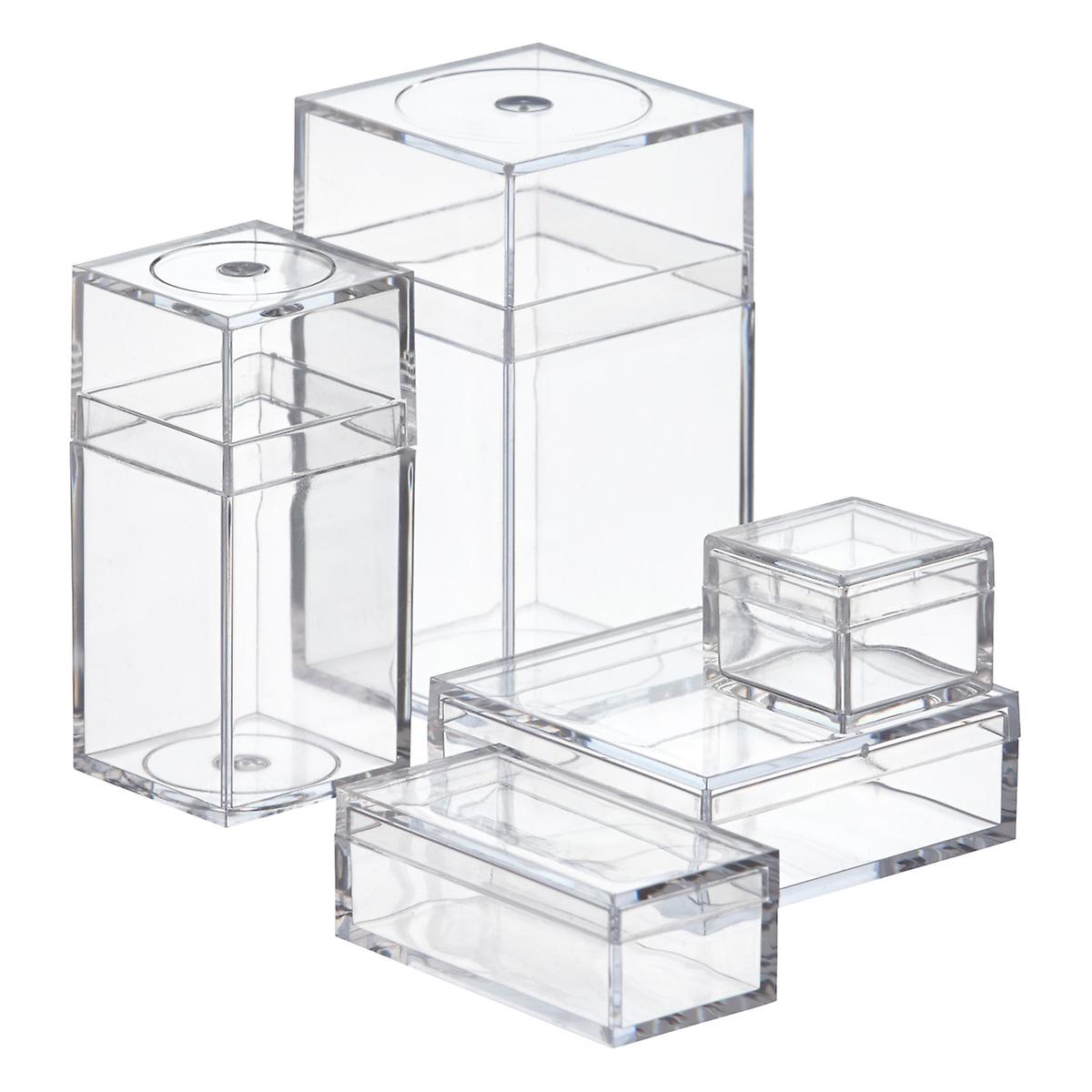 Small Clear Amac Boxes The Container, Clear Storage Boxes Small