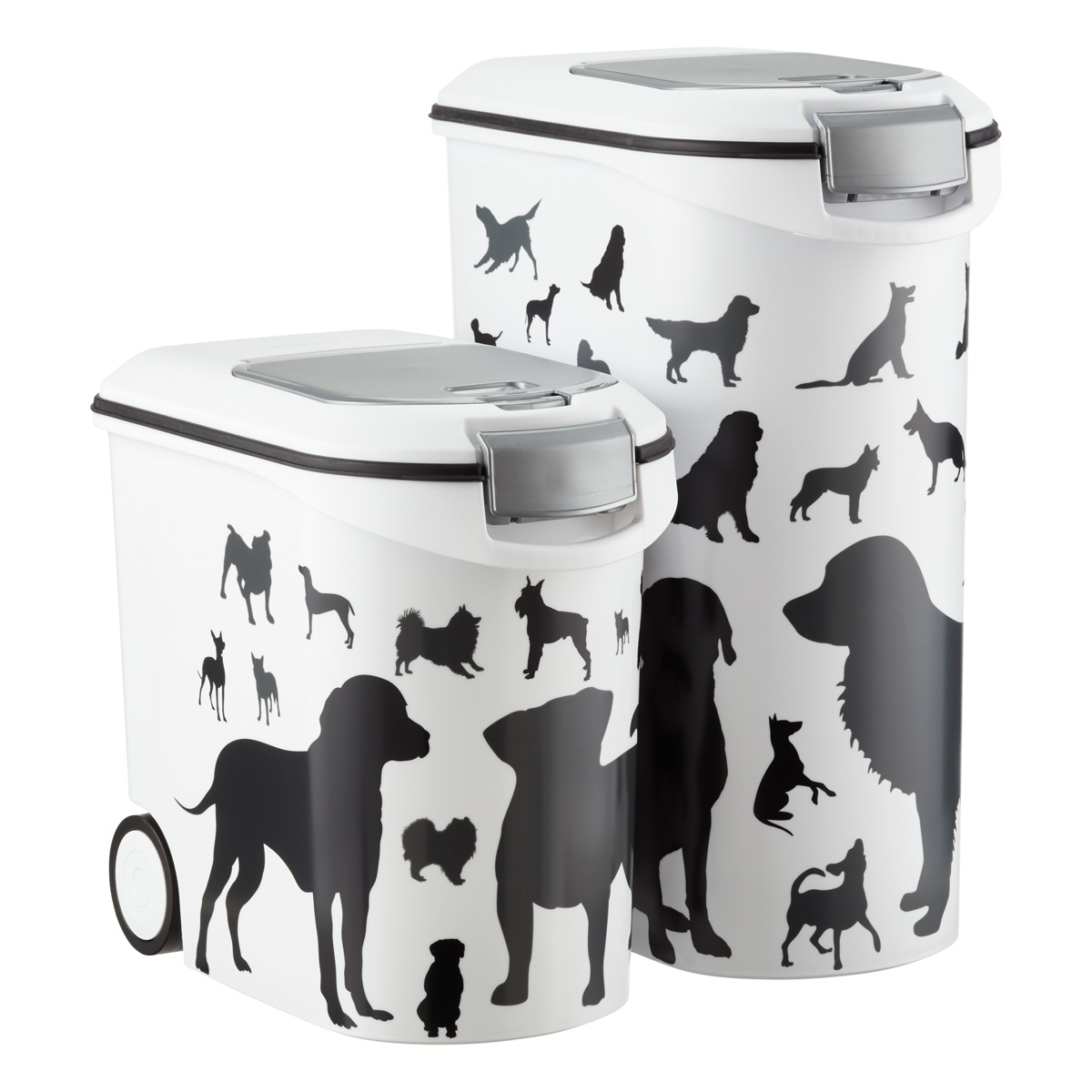 cute dog food storage bins