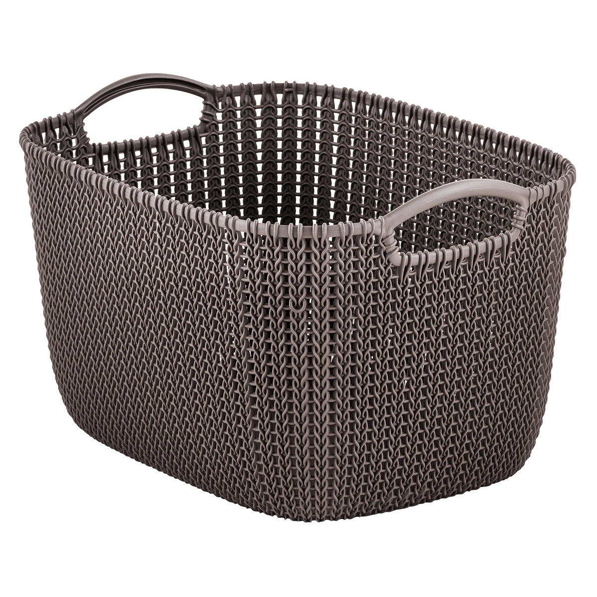 Harvest Brown Knit Baskets | The Container Store