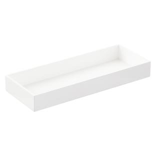 Large White Lacquered Vanity Tray