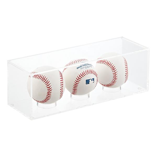 Acrylic Triple Baseball Display Cube