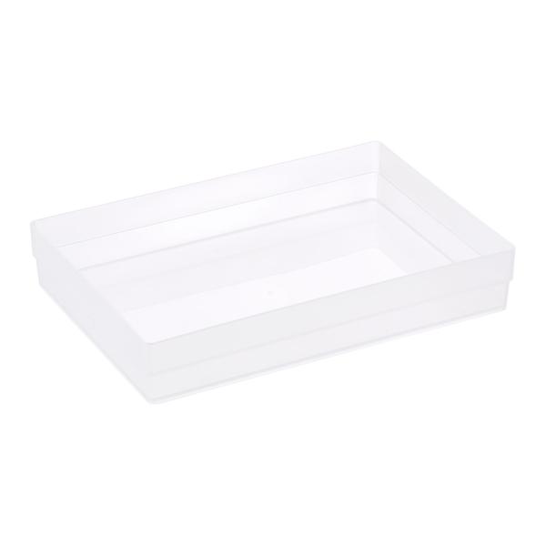 Clear Shallow Stackable Drawer Organizers The Container Store
