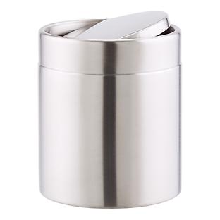 Stainless Steel Swing-Lid Countertop Trash Can