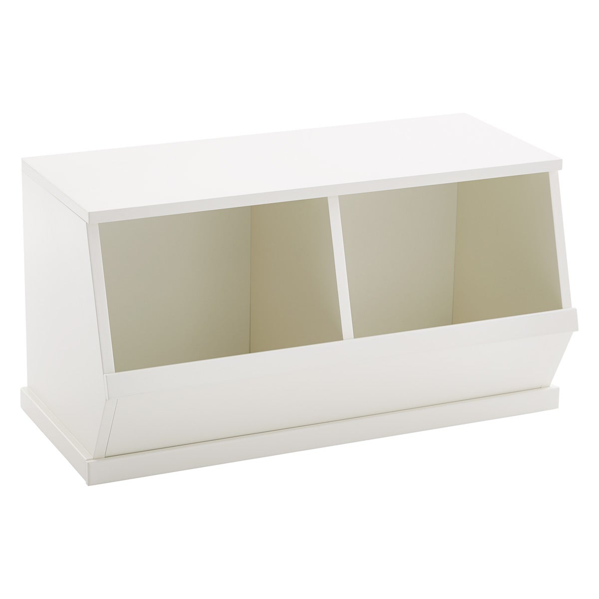 Nantucket Stacking Double Bin White