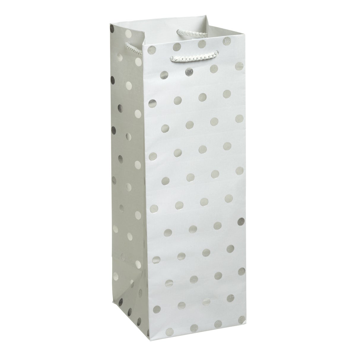 Silver Dot Bottle Tote