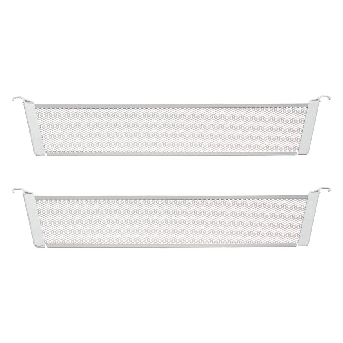 Elfa 17" 1-Runner Mesh Drawer Dividers Platinum Pkg/2