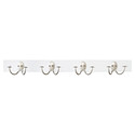 White Hardwood Double Hook Rack | The Container Store