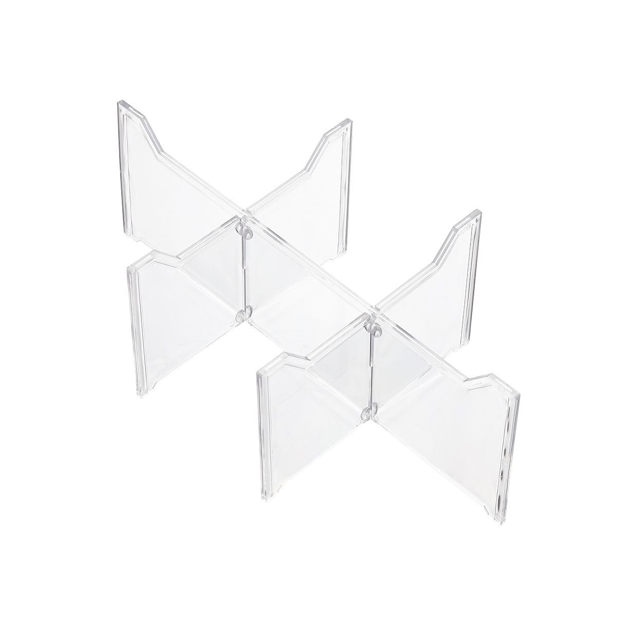 The Container Store Clearline Line Shoe Drawer Dividers Clear Set of 3