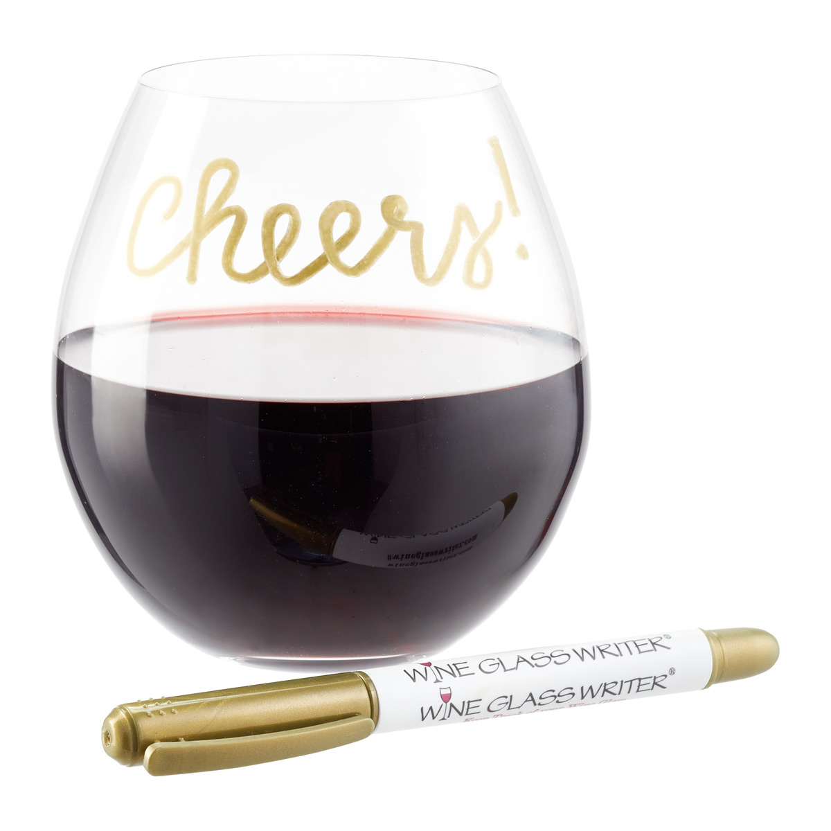 Pen Write Wine Glass