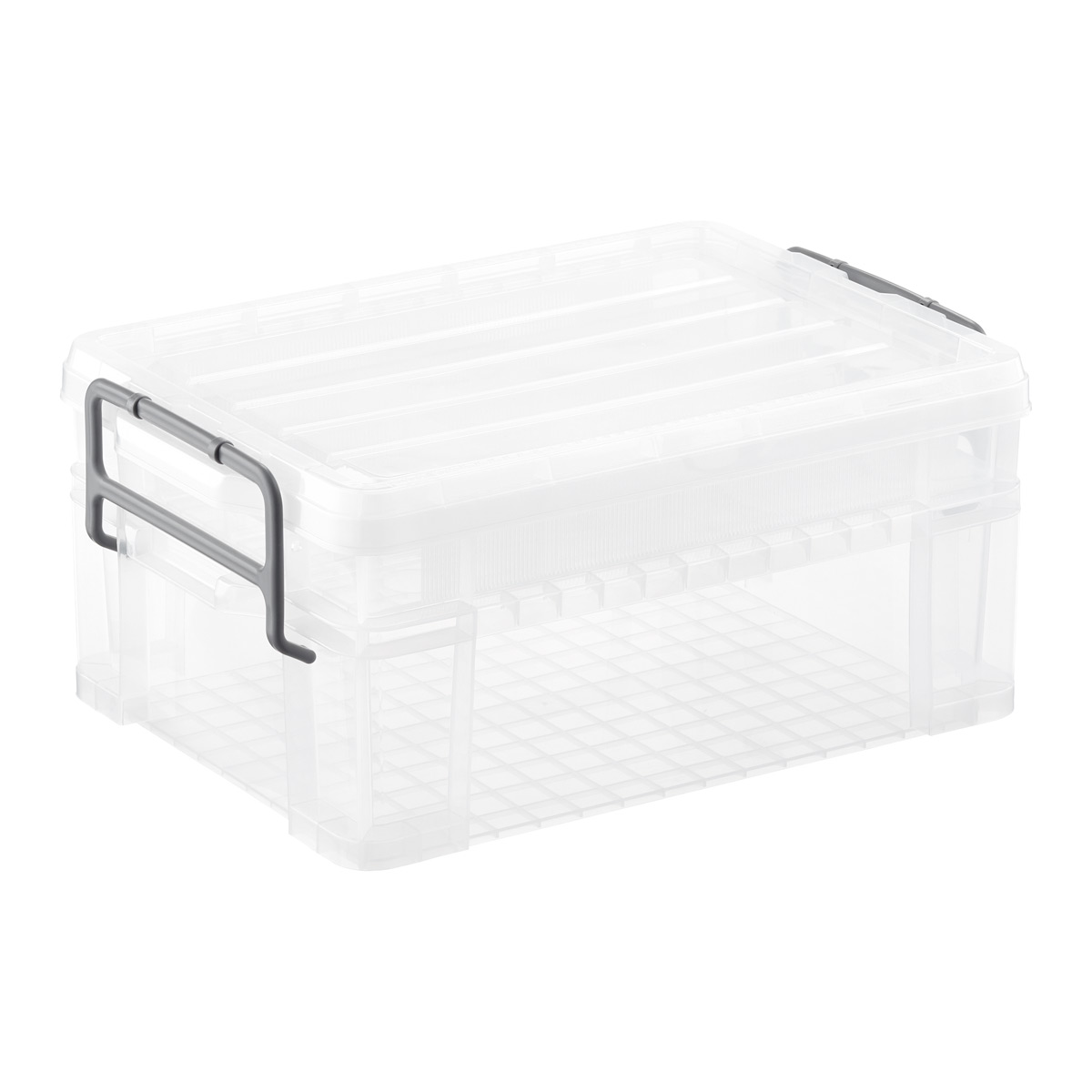 Astage Small Double-Tier Utility Box Translucent