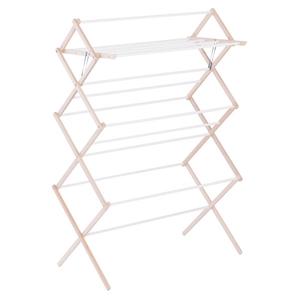 15Dowel Wooden Clothes Drying Rack The Container Store