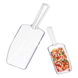 Rhinestone Clear Plastic Candy Scoop