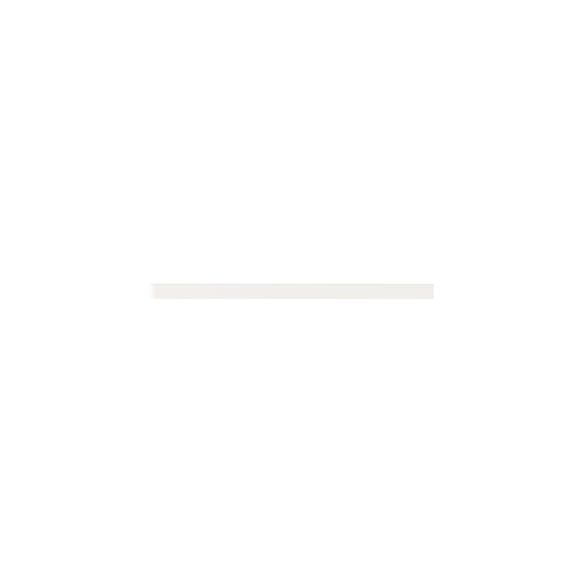 12" Elfa Right Bracket Cover White