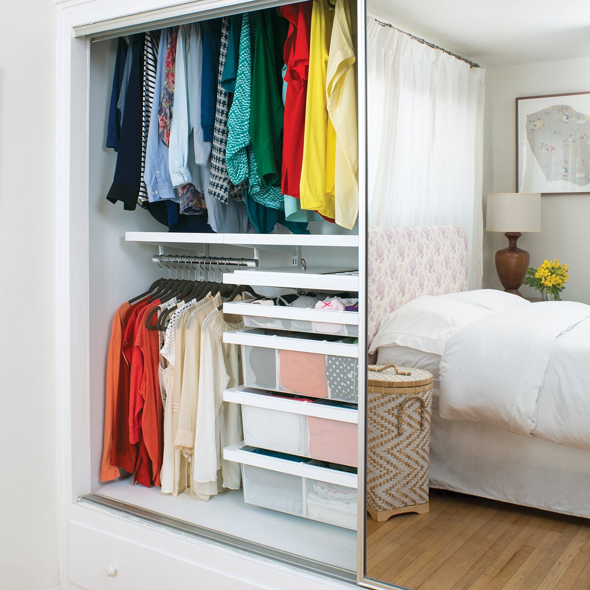 White elfa décor ReachIn Closet The Container Store